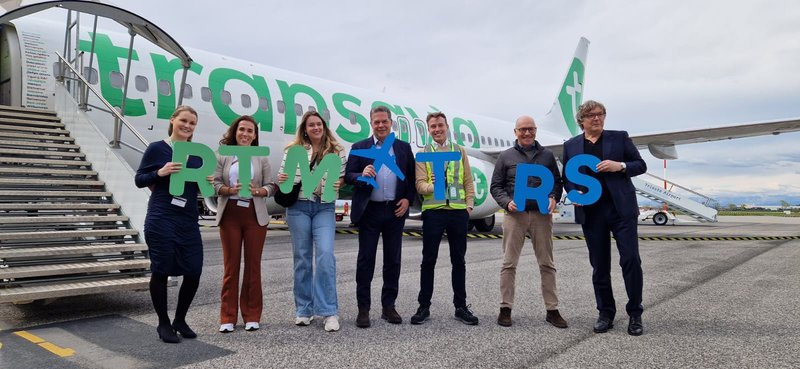 PRIMO VOLO TRANSAVIA ROTTERDAM TRIESTE